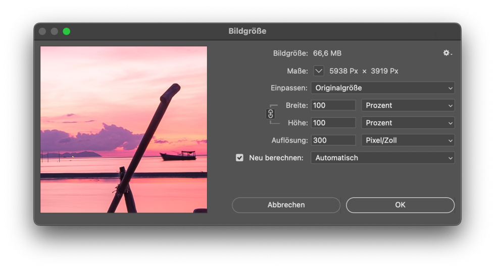 Bilder verkleinern in So geht